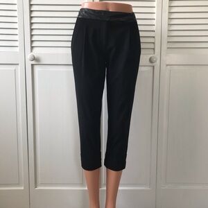MILLY Black Crop Dress Pants Size 0